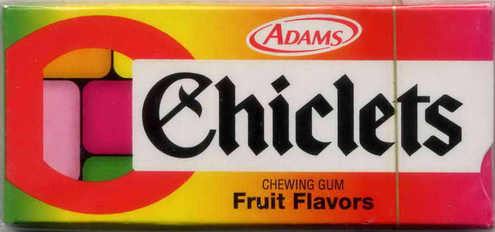 CHICLETS box pellets