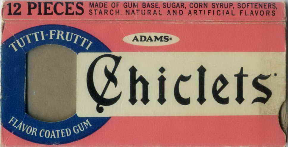 CHICLETS box pellets