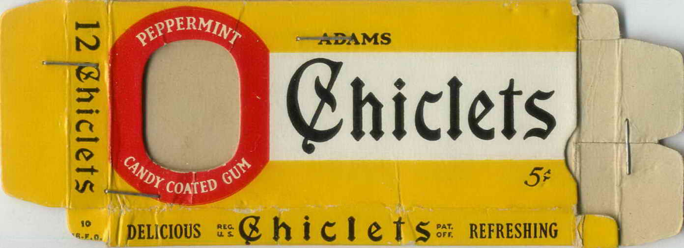 CHICLETS box pellets