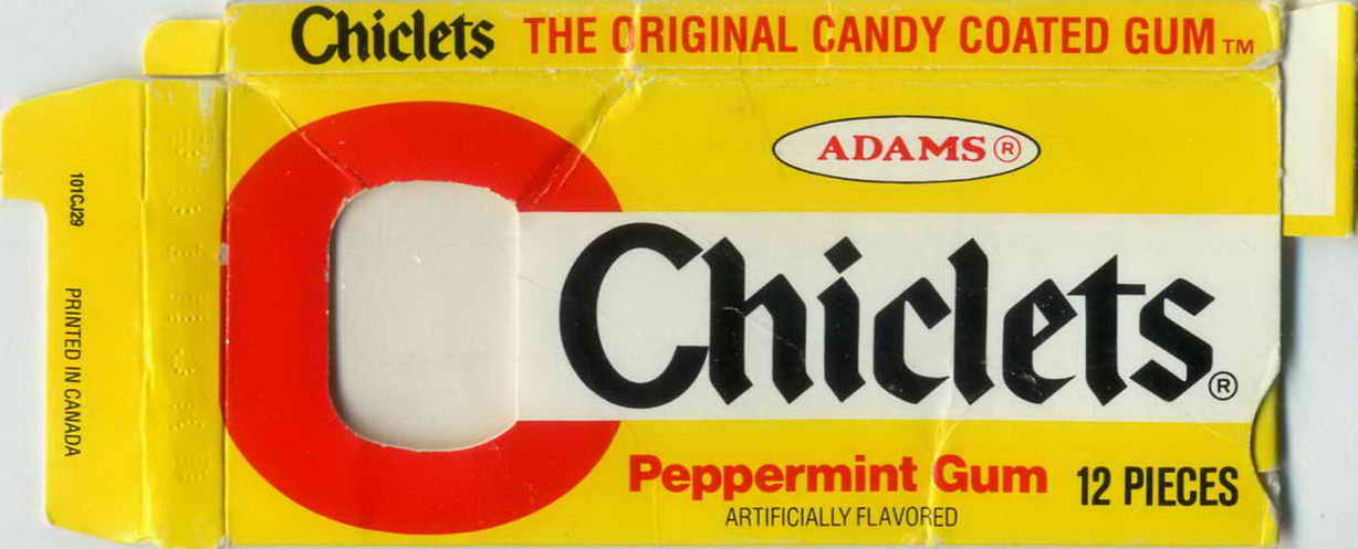 CHICLETS box pellets