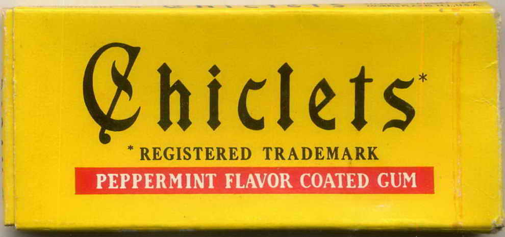 CHICLETS box pellets