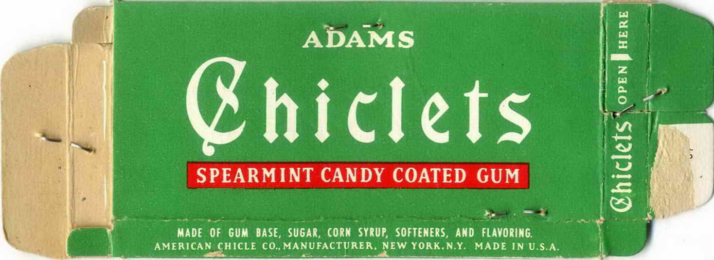 CHICLETS box pellets