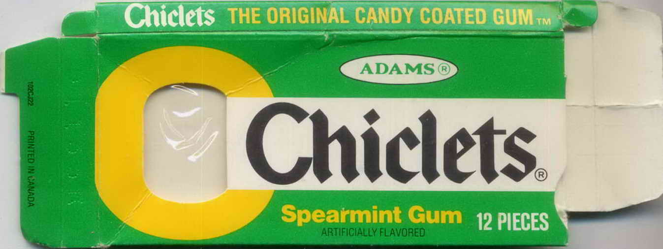 CHICLETS box pellets