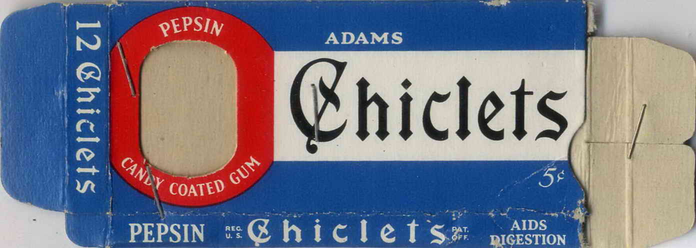 CHICLETS box pellets