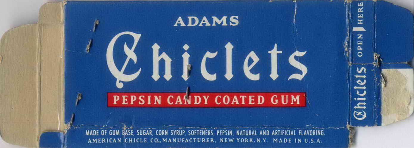 CHICLETS box pellets