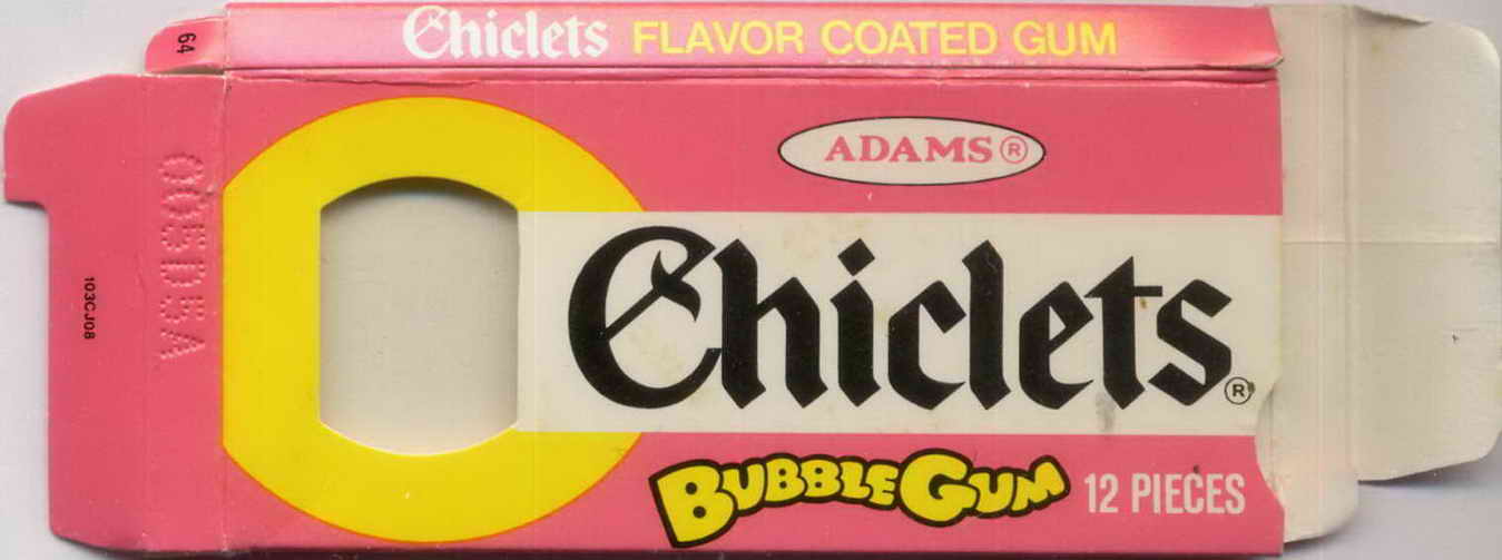 CHICLETS box pellets