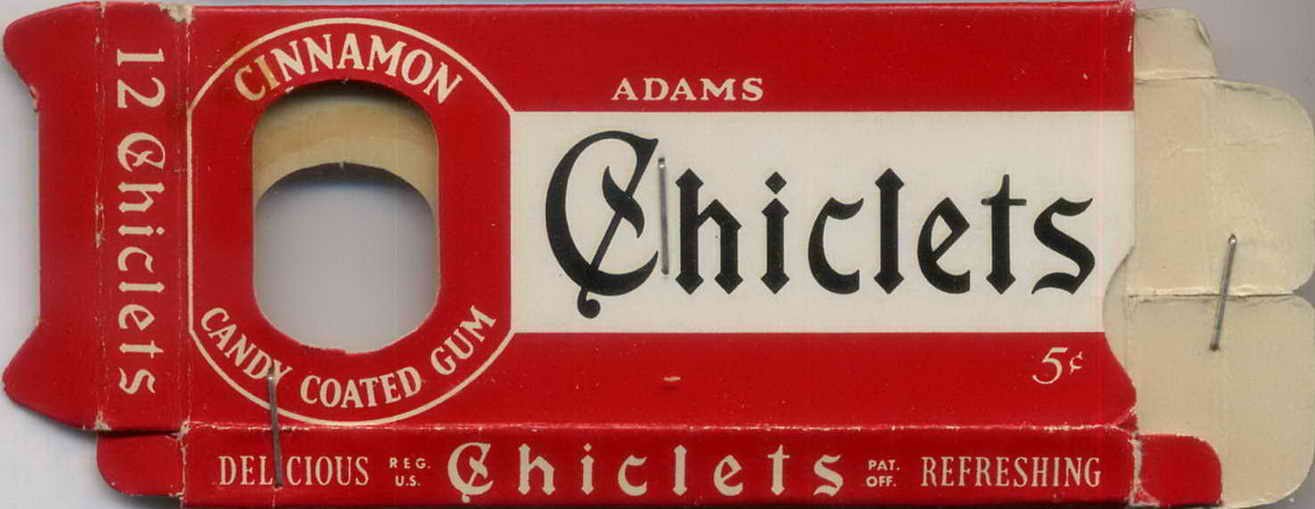 CHICLETS box pellets