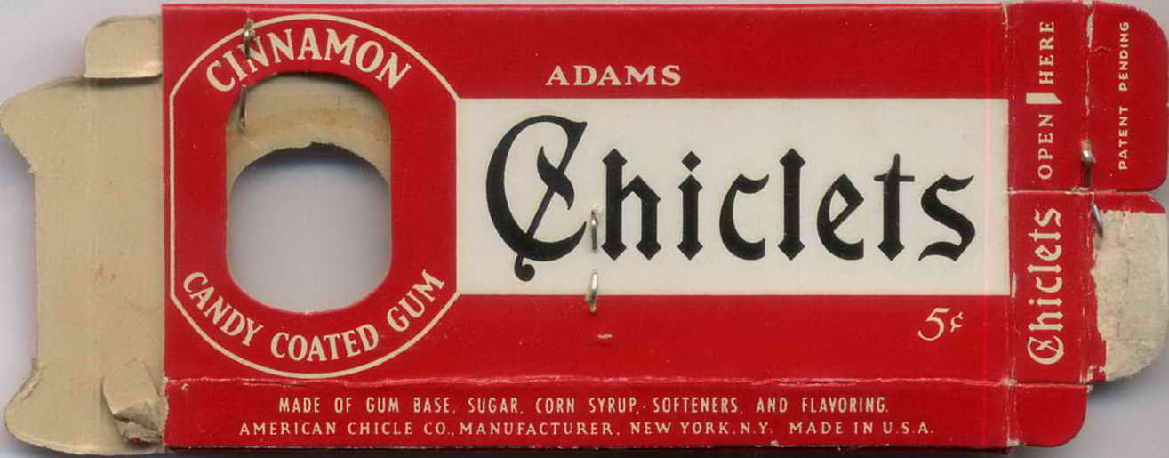 CHICLETS box pellets