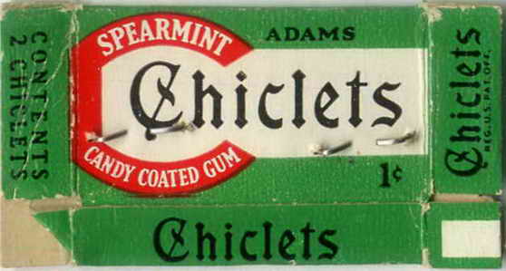 CHICLETS box pellets