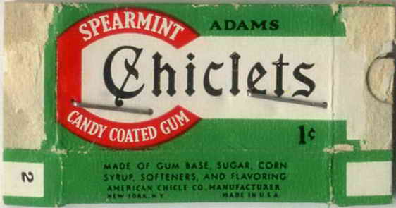 CHICLETS box pellets