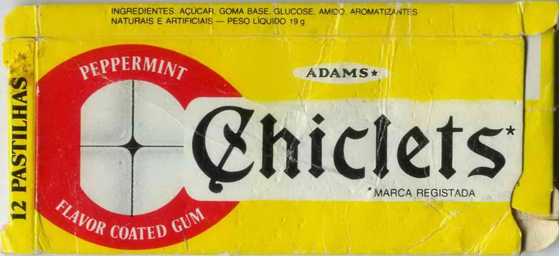 CHICLETS box pellets