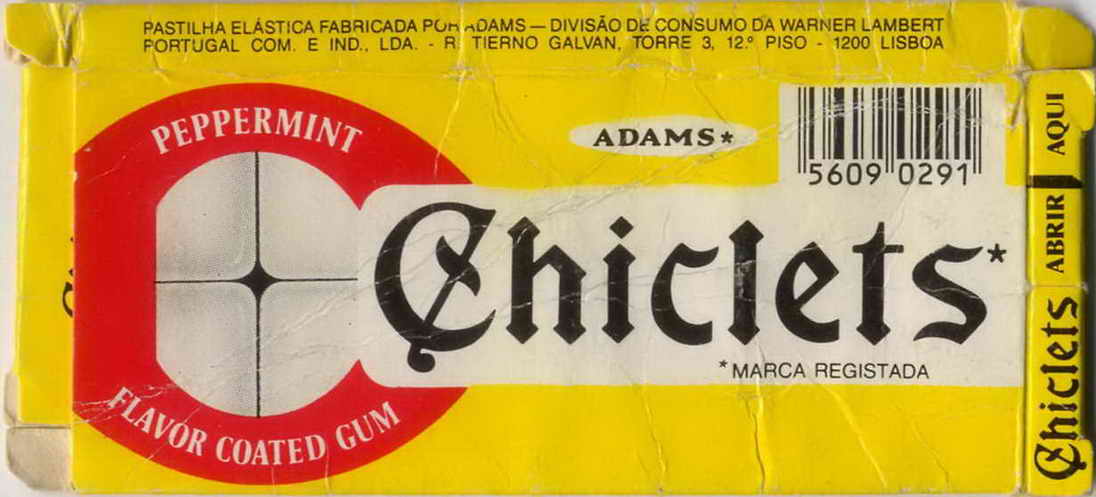 CHICLETS box pellets