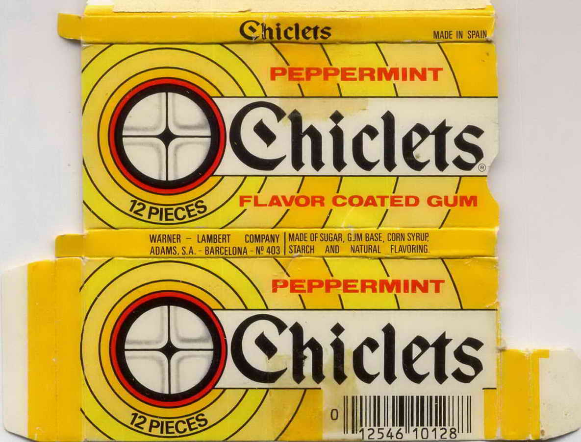 CHICLETS box pellets