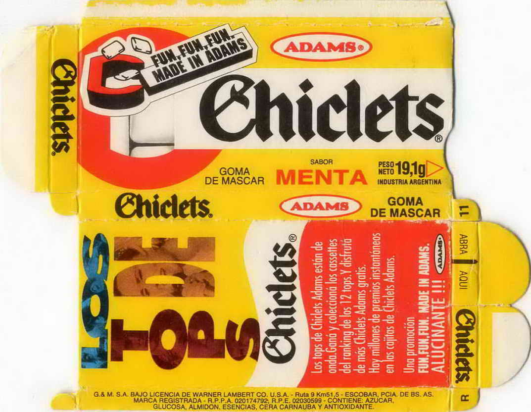 CHICLETS box pellets