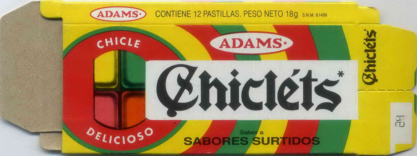 CHICLETS box pellets