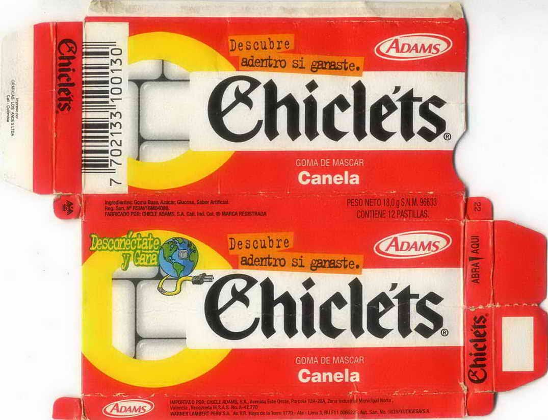 CHICLETS box pellets