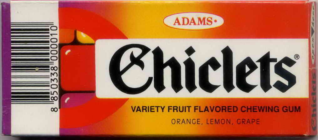 CHICLETS box pellets