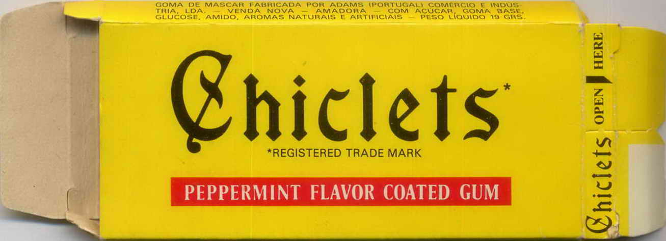 CHICLETS box pellets