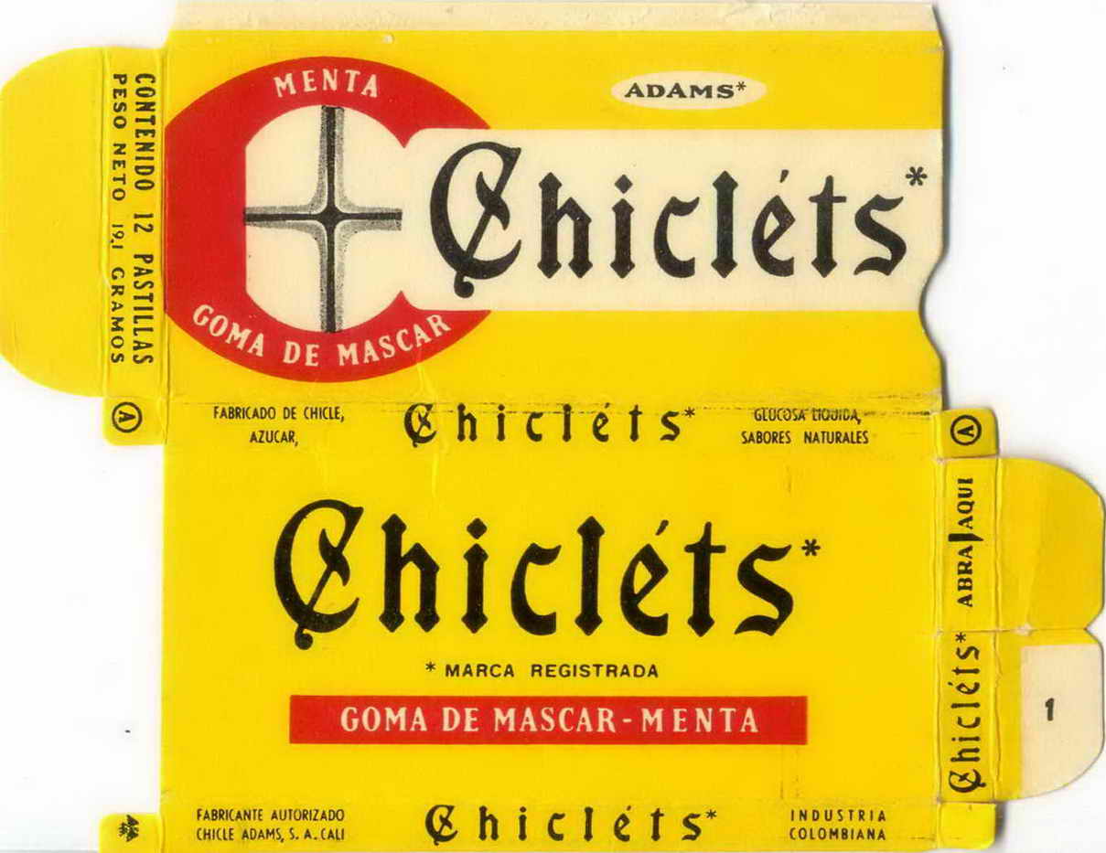 CHICLETS box pellets