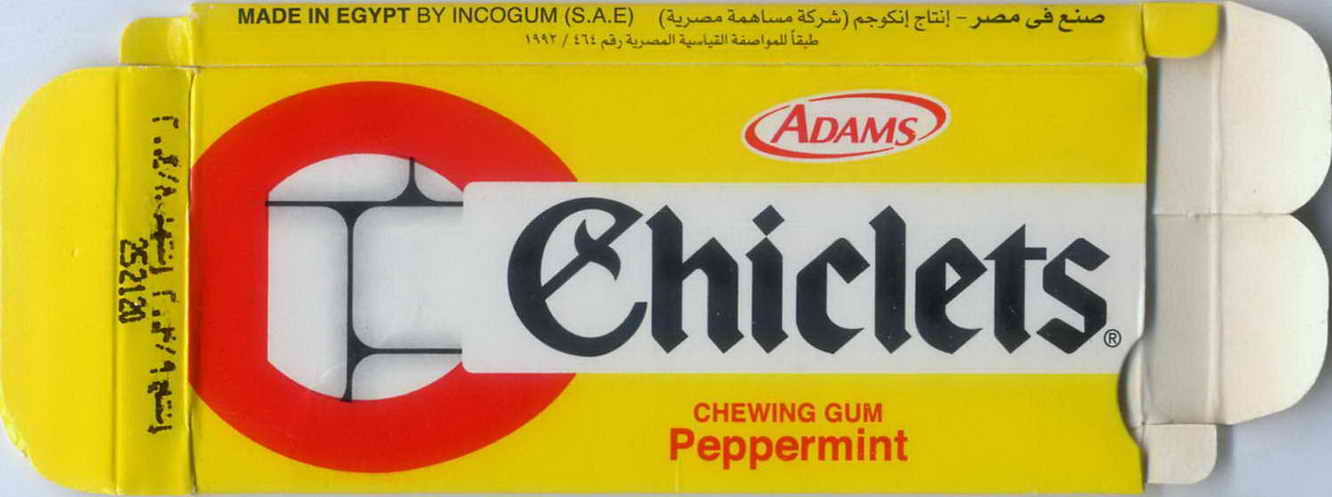 CHICLETS box pellets