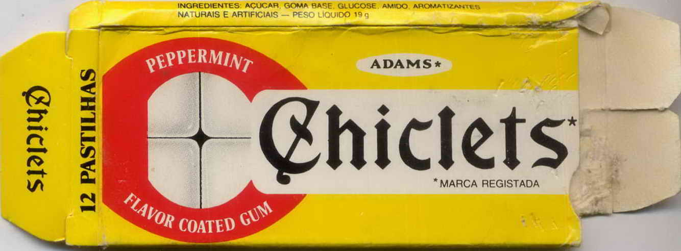 CHICLETS box pellets