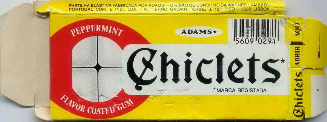 CHICLETS box pellets