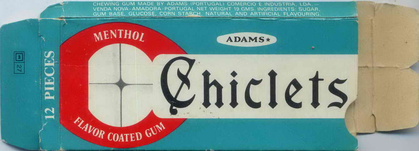 CHICLETS box pellets