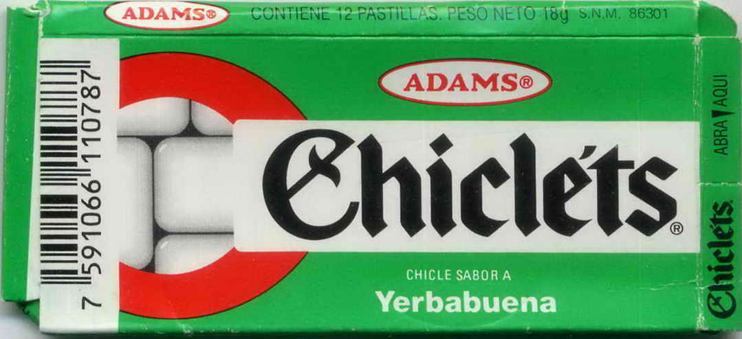 CHICLETS box pellets