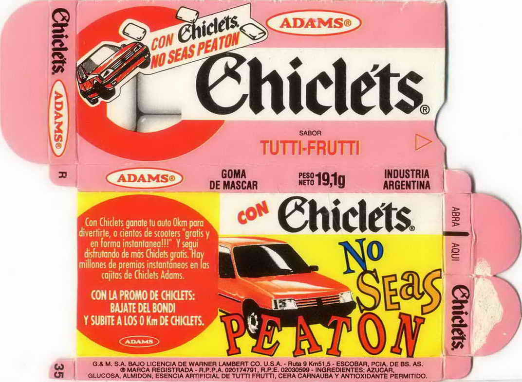 CHICLETS box pellets