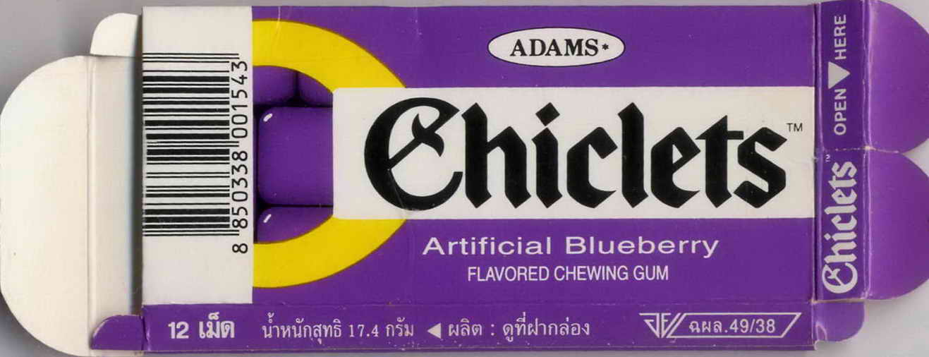 CHICLETS box pellets