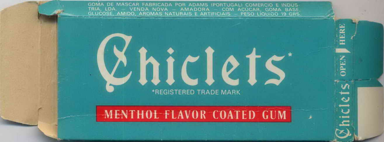 CHICLETS box pellets