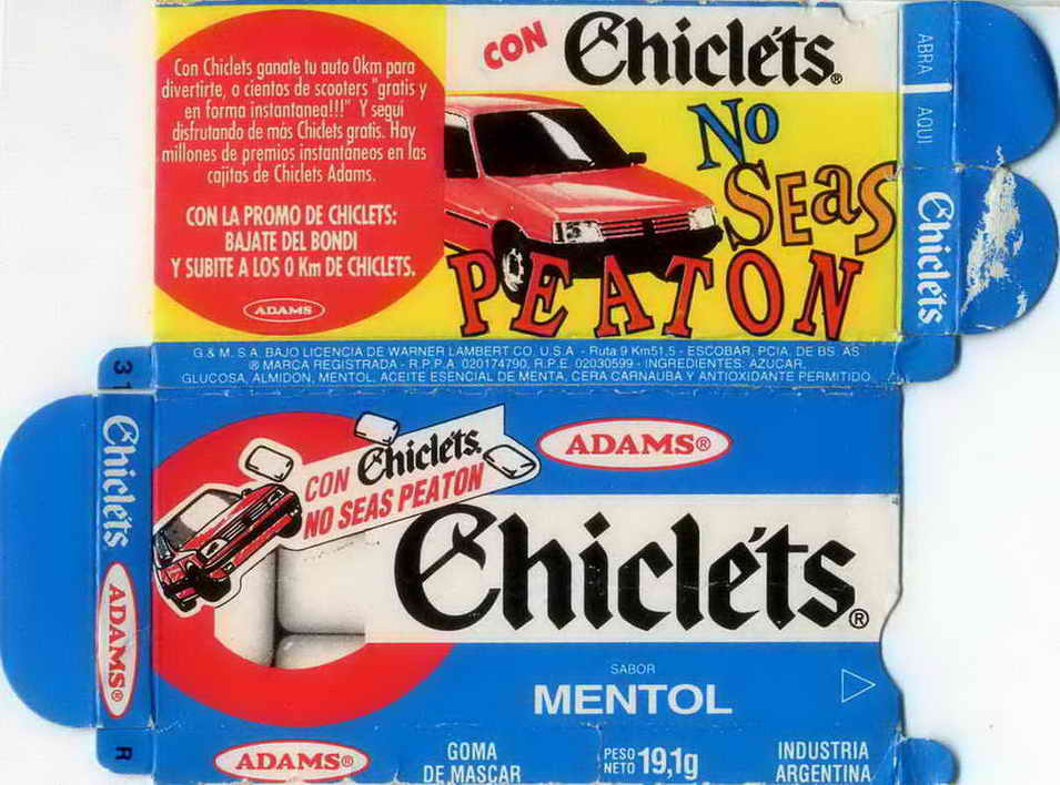 CHICLETS box pellets