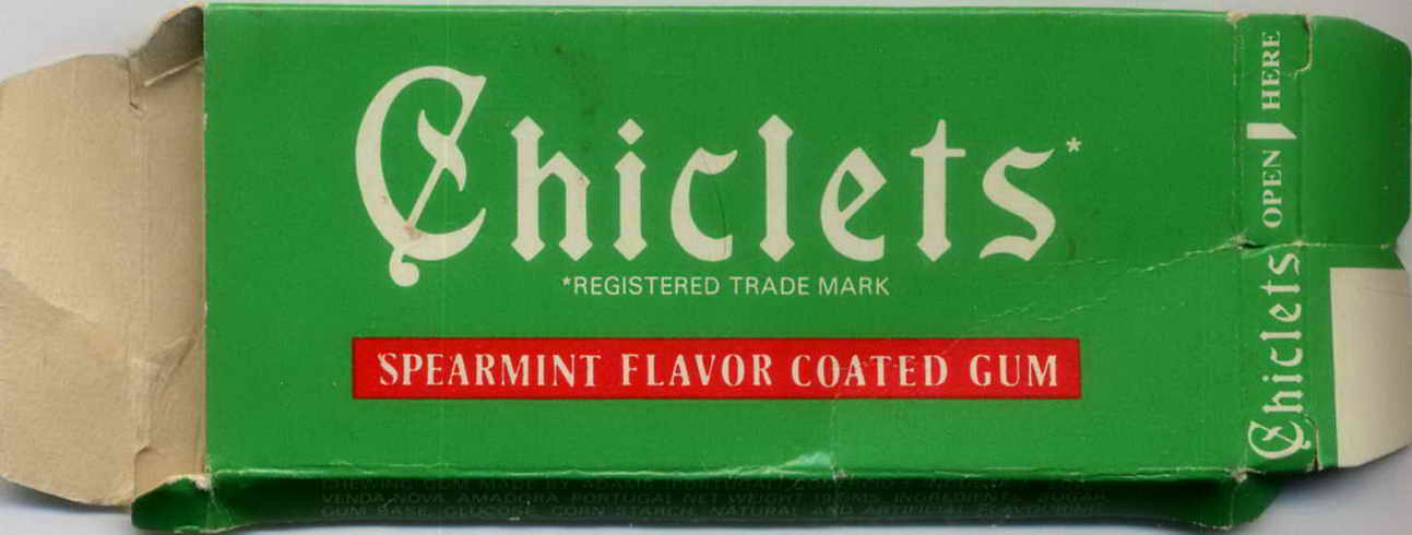 CHICLETS box pellets