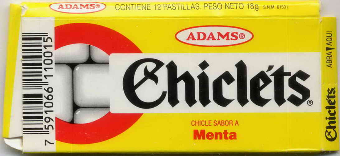 CHICLETS box pellets