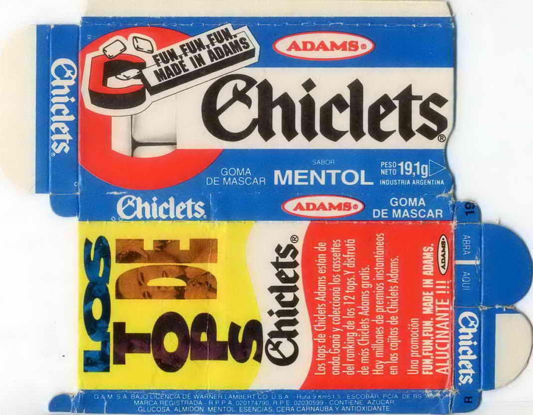 CHICLETS box pellets