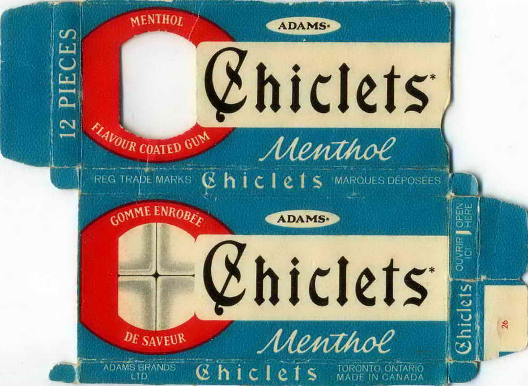 CHICLETS box pellets