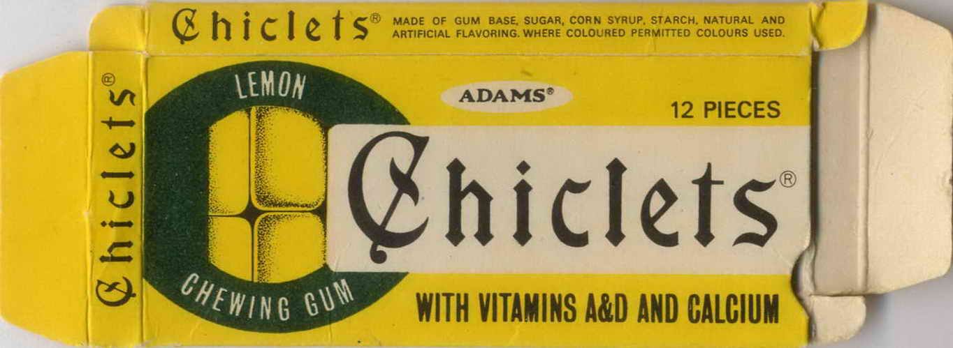 CHICLETS box pellets