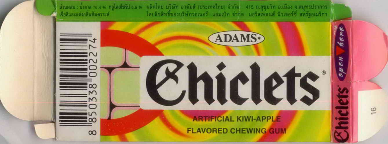 CHICLETS box pellets