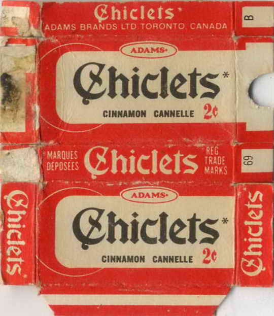 CHICLETS box pellets