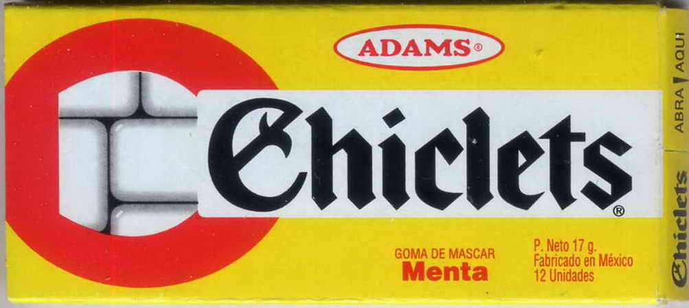 CHICLETS box pellets