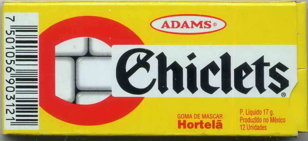 CHICLETS box pellets