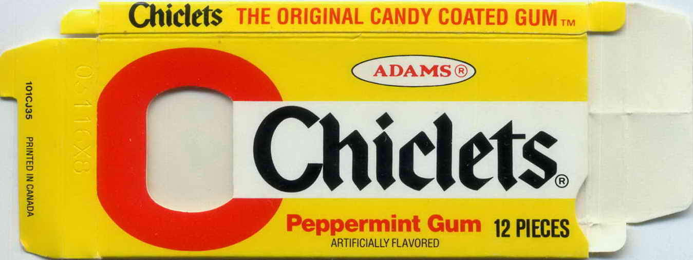 CHICLETS box pellets