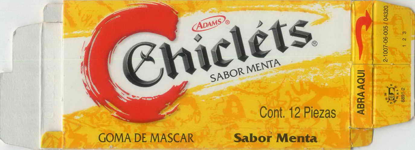 CHICLETS box pellets