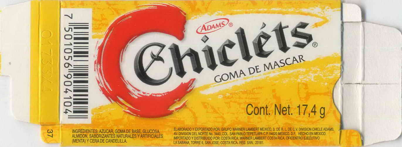 CHICLETS box pellets