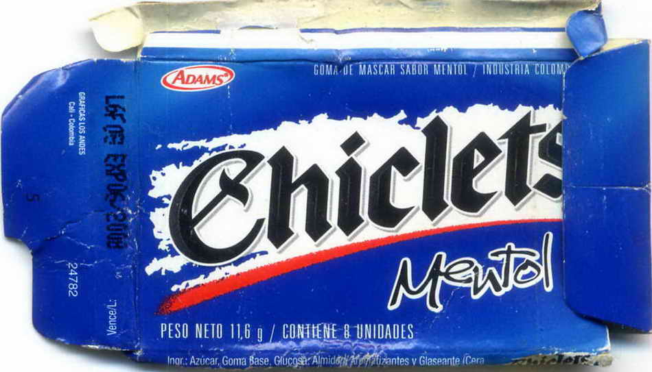 CHICLETS box pellets