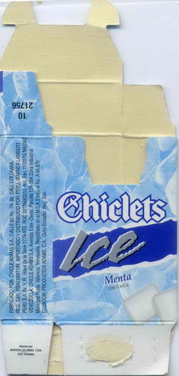 CHICLETS box pellets