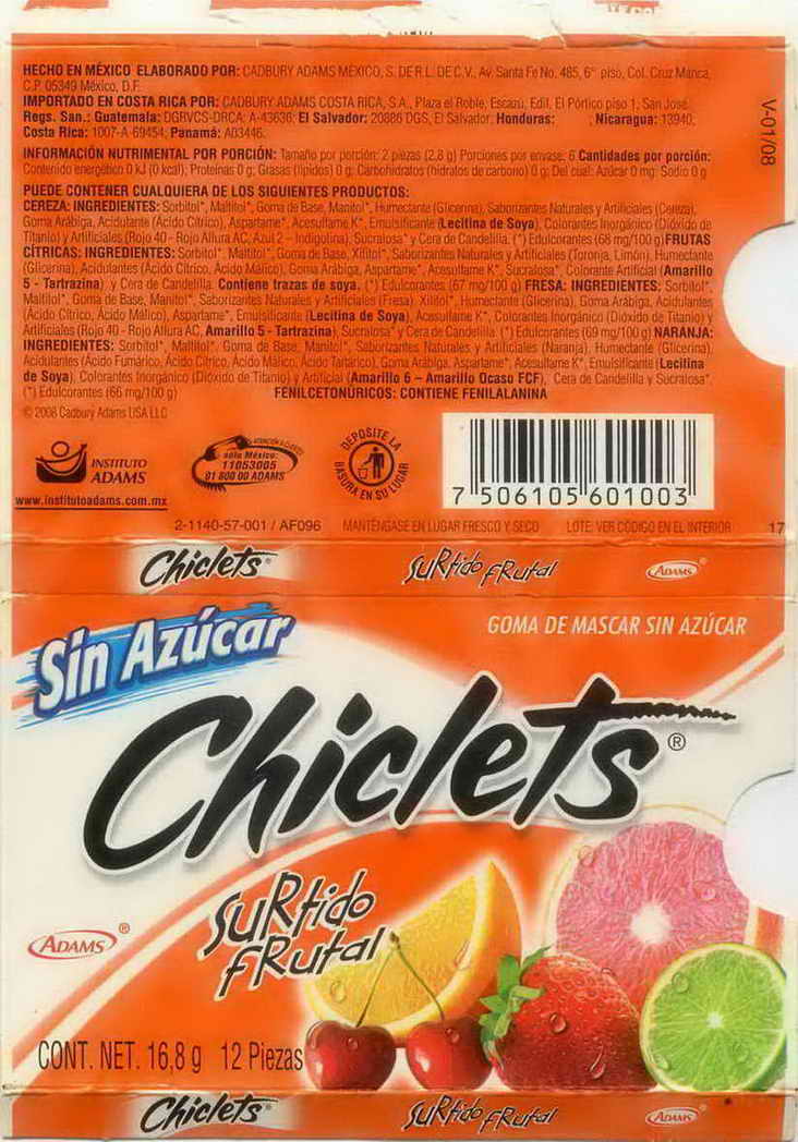 CHICLETS box pellets