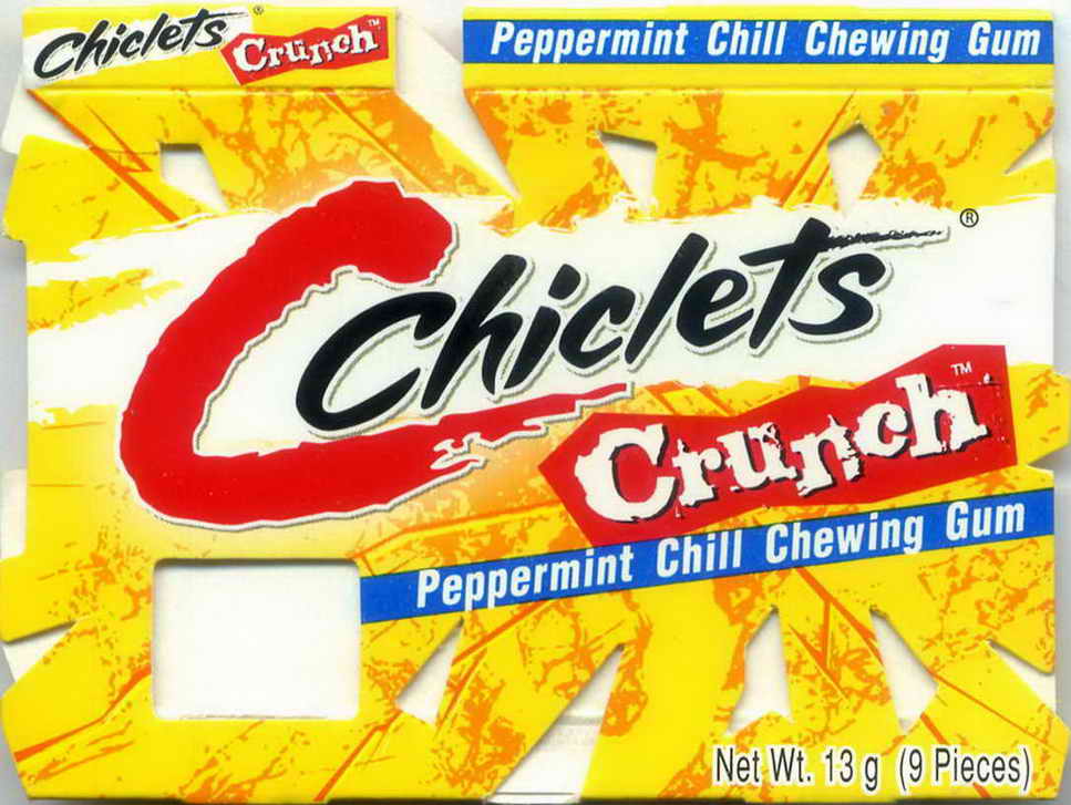 CHICLETS box pellets