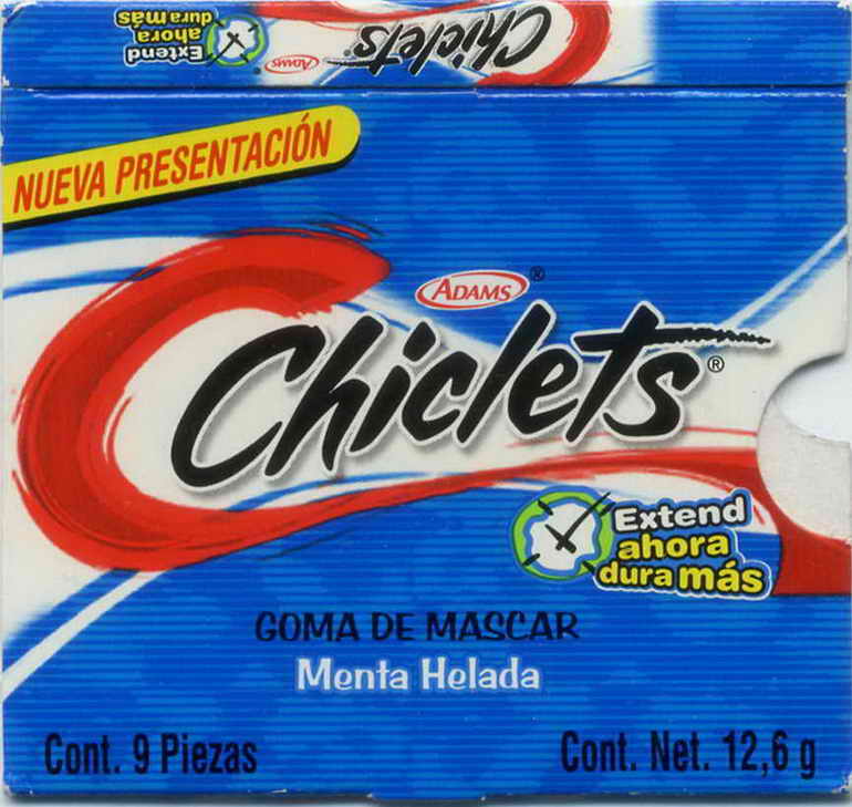 CHICLETS box pellets