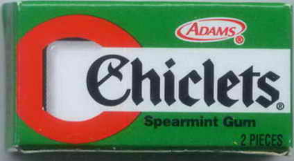 CHICLETS box pellets